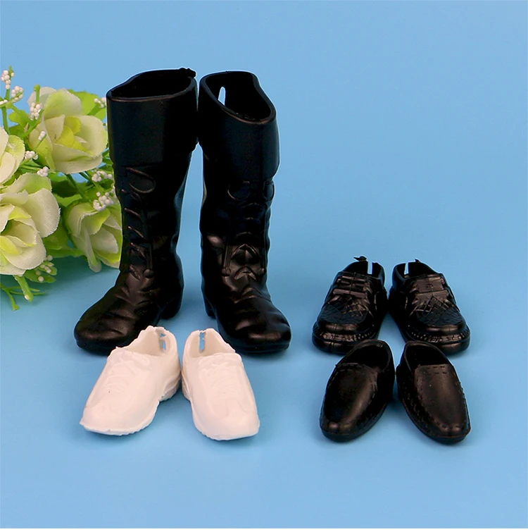 5 пар/компл. ручной работы Вечерние кукла Обувь на плоской подошве для парень