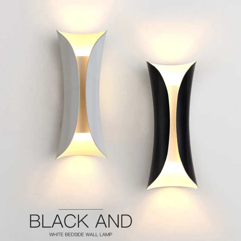 

New Northern Europe Simple Modern Aisle Wall lamp Bedroom Bedside lamp Stairs Balcony Corridor Background wall Personality