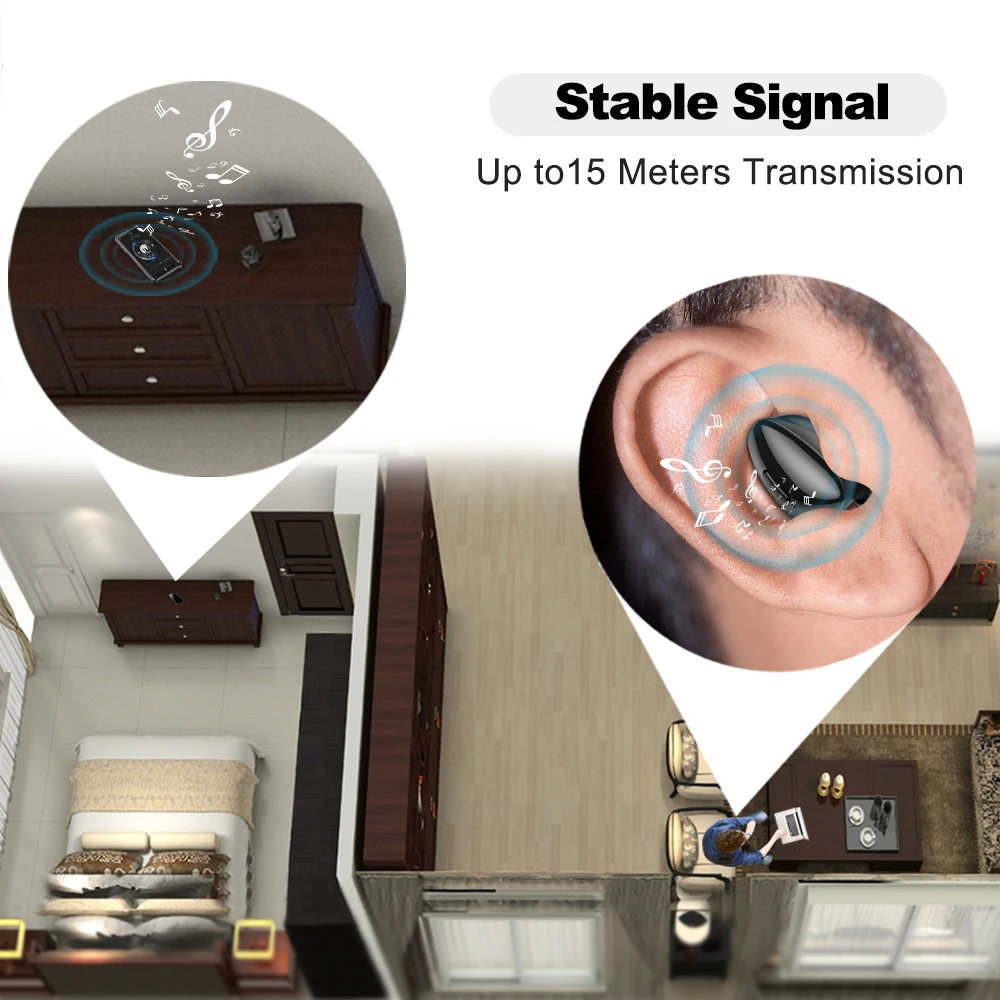 Bluetooth 5 0 наушники беспроводные для телефона настоящие Беспроводные