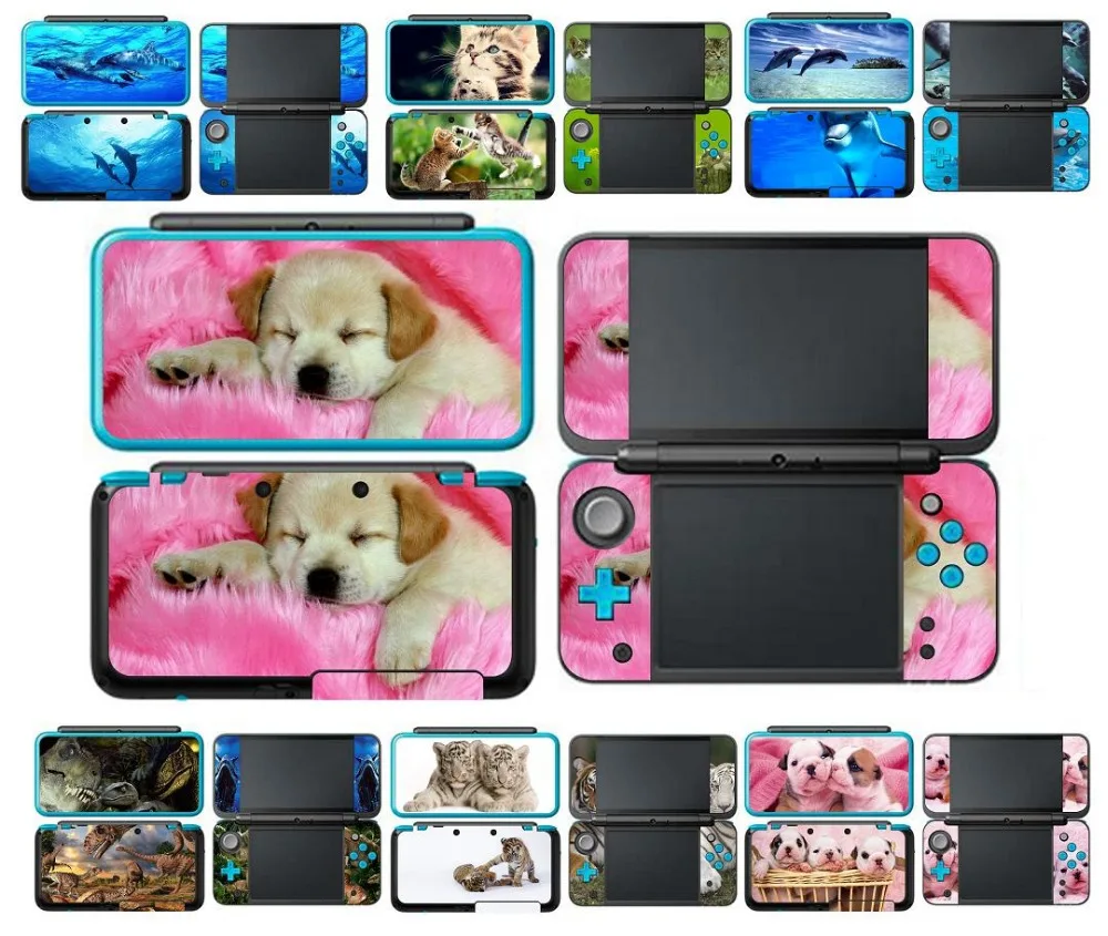 Милые животные виниловая кожа Наклейка протектор для nintendo NEW 2DS XL LL Скины Наклейка s