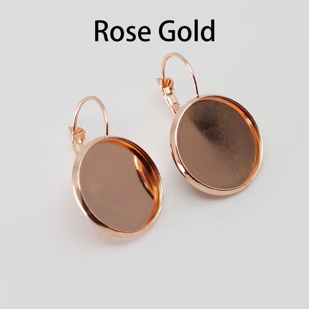 8 10 12 14 16 18 20 25 мм Французский рычаг кабошон серьга установка серьга с пустым основанием Камея обрамление лоток для ювелирных изделий
