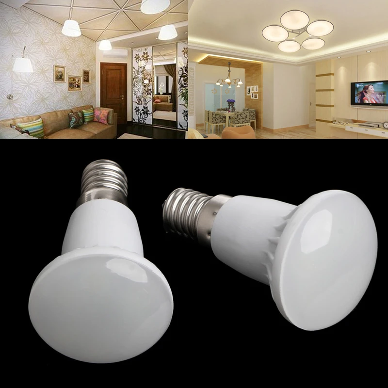 Ям E14 R39 5 Вт светодио дный полосатый гриб легкая теплая/холодный белый свет лампы