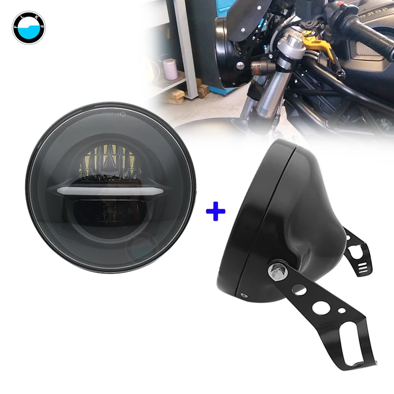 7-дюймовые СВЕТОДИОДНЫЕ Фары H4 H13 дальний и ближний свет 7-дюймовый корпус ковша