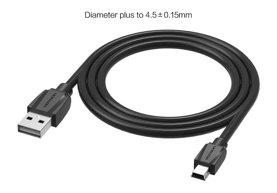 Vention Mini USB кабель к синхронизации зарядного устройства 0 25 м/1 м/2 м для MP3 MP4 gps камеры