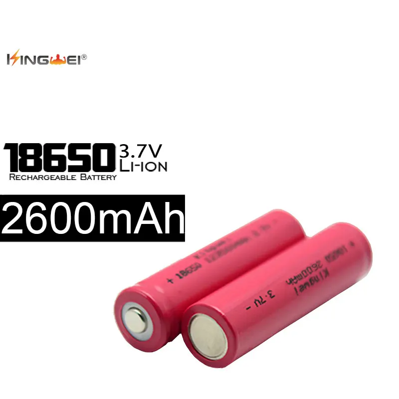 Литий-ионный аккумулятор KingWei 2600 18650 в 3 7 мАч | Электроника
