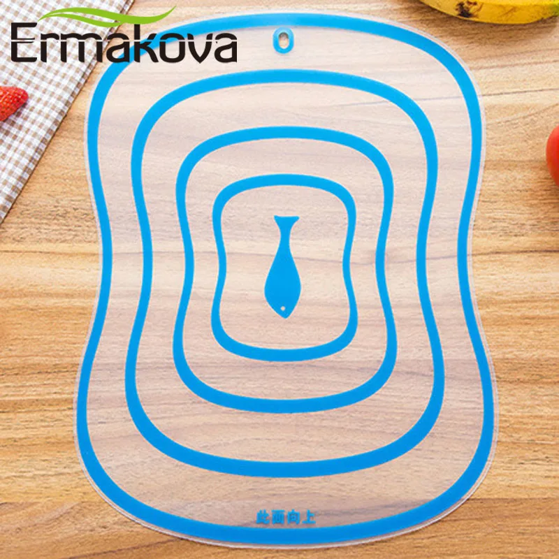 ERMAKOVA 4 Pcs/Lot Flexible Kitchen Plastic Chopping Block Cutting Board Breadboard Non-slip Frosted Antibacteria | Дом и сад