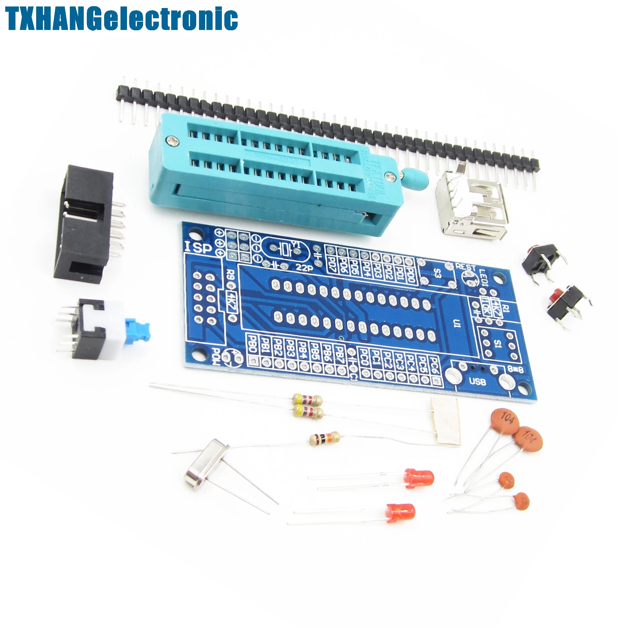 1 шт. ATMEGA8 ATMEGA48 ATMEGA88 макетная плата AVR (без чипа) DIY Kit|development board|kit avrkit board |