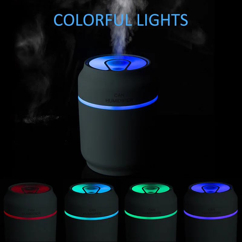 200 ml Air Humidifier Multifunction 3 in1 USB 7 color LED Aroma Light Essential Oil Diffuser With Mini Cooler Fan | Бытовая техника