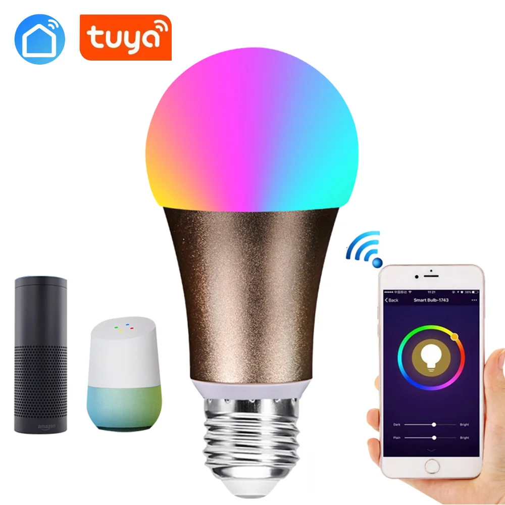 2019 Magic RGBW Smart WIFI LED Light Bulb switch Home Color Adjustment Lamp Compatible tuya app | Обустройство дома