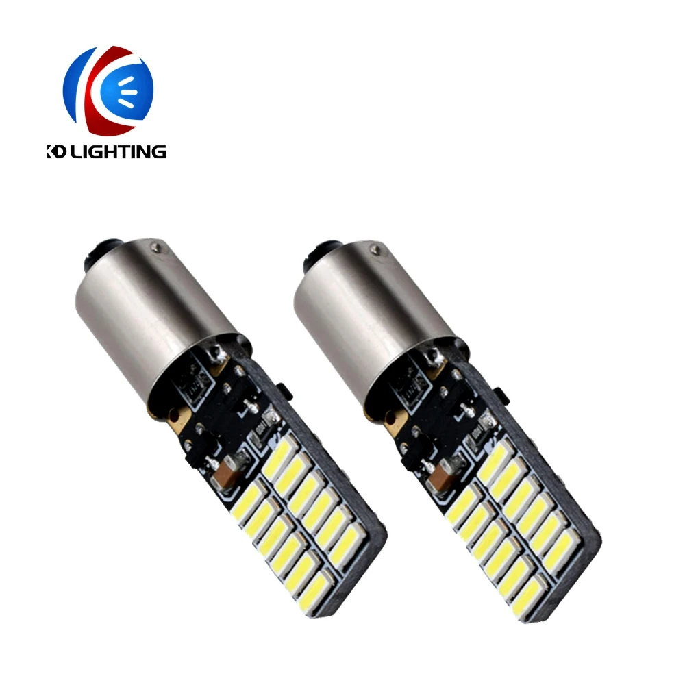 KD 4 шт./лот BA9S Светодиодные Автомобильные фары 4014 3014 24smd светодиодные T4W H6W Canbus