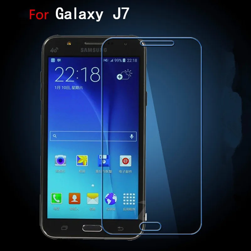 2 шт./лот 2.5D Закаленное стекло Для Samsung Galaxy j7 Фильм Взрывозащищенный Протектор