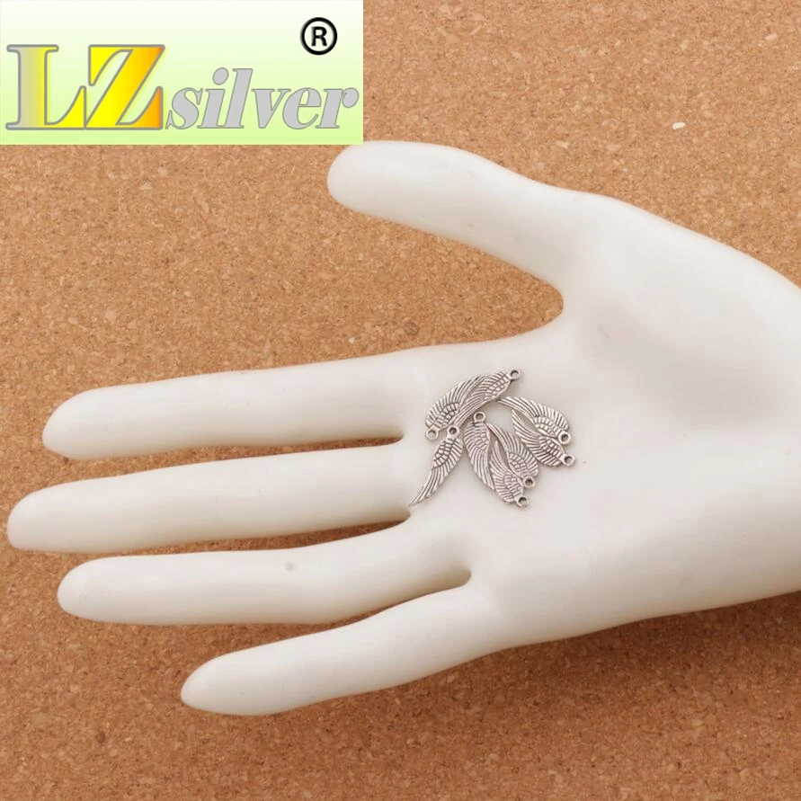 

Angel Wing Charm Beads 600pcs zinc alloy Pendants Fashion Jewelry DIY L158 16.8x4.8mm