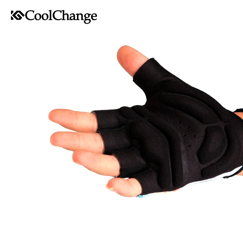 Велосипедные перчатки CoolChange на полпальца для мужчин и женщин летние