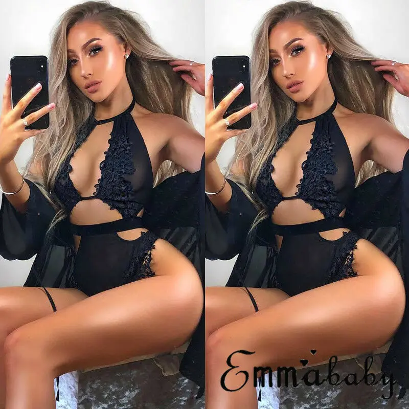 Женское кружевное нижнее белье стринги ночное S-XL | Тематическая одежда и