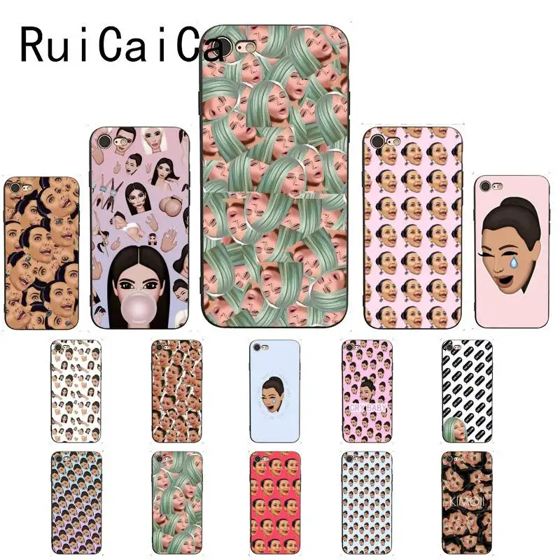Чехол для телефона Ruicaica kimoji Ким Кардашьян Канье Уэст Норт Кайли Дженнер черный