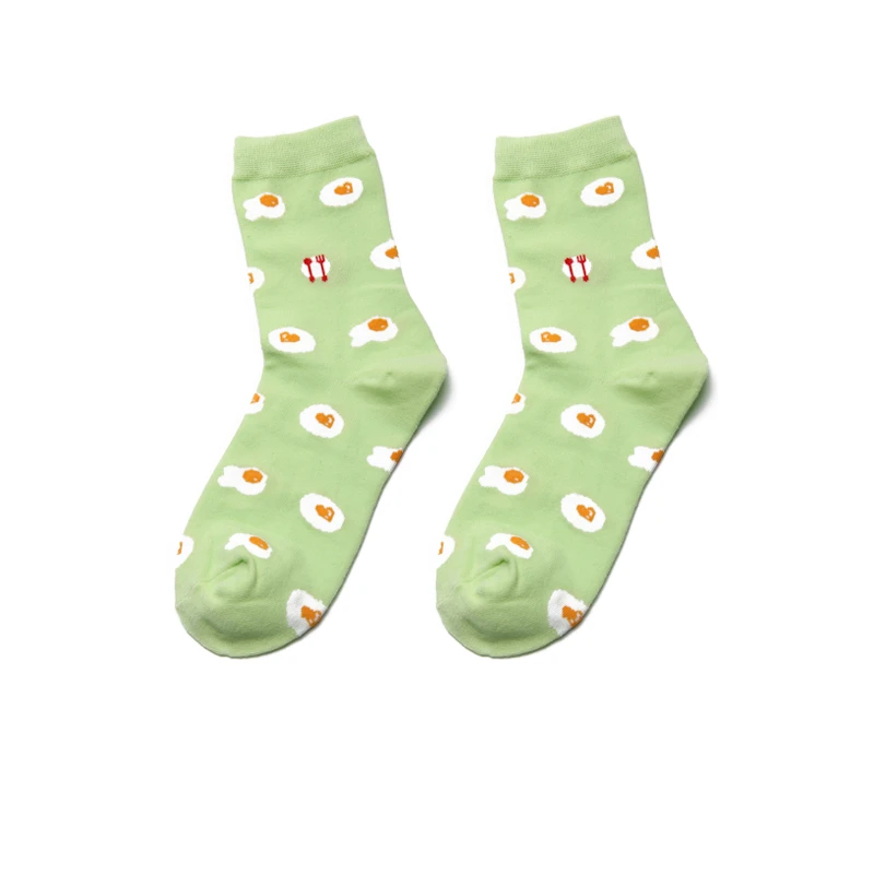 Bright green peonfly моды харадзюку хлопок женщин белые милые смешные носки женские короткие забавный мультфильм фокс ананас авокадо банан фрукты схеме с носки чулочно- носочных изделий женщин носочки сладости корейская мода - Цвет: Bright green