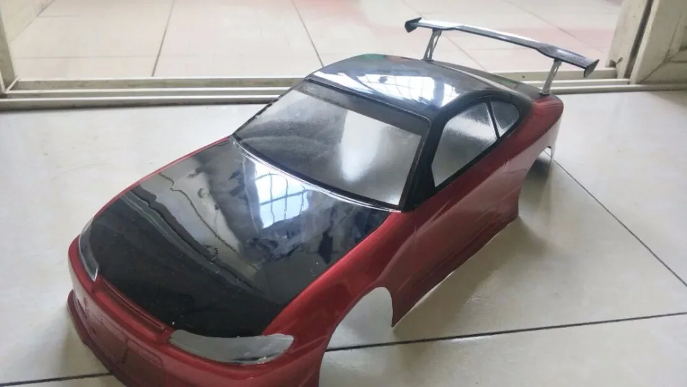 2pcs/lot Silvia7 S15 1/10 1:10 PVC Transparent clean no painted drift body shell for RC hobby racing hsp hpi traxxas Tamiya part