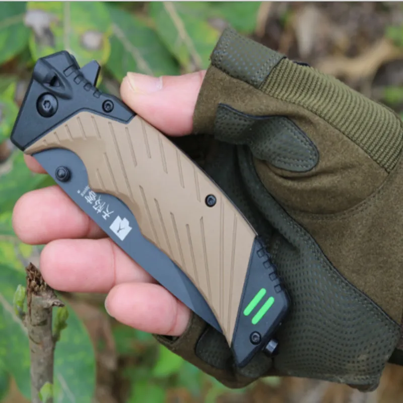 Складной нож с лезвием 58 60HRC 440C походный инструмент для выживания на открытом