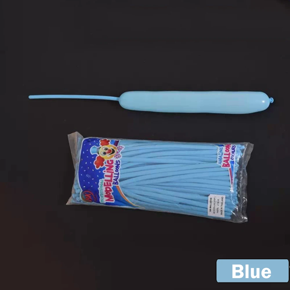 Юбилей 100 шт скручивающий латексный шар смешанные цвета Длинные Волшебные DIY