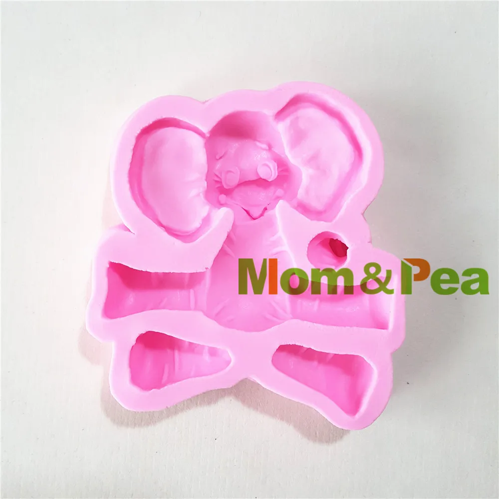 Силиконовая форма Mom & Pea в виде слона 1365 г. Бесплатная доставка украшение для