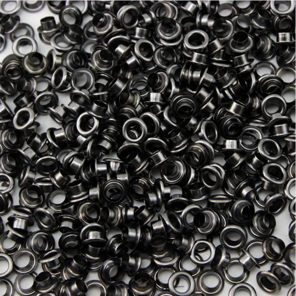 100 ПК Черный Античный блокнот ручной работы люверсы внутренняя 5 мм Металлические