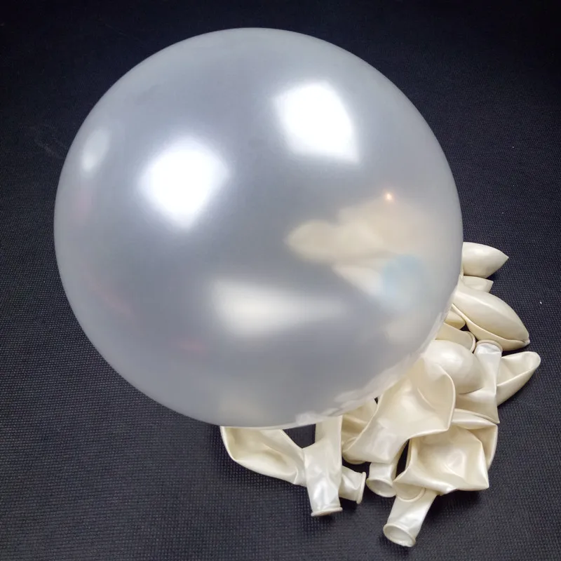 100 шт./комплект 10 дюймов плотные перламутровые воздушные шары синего и белого