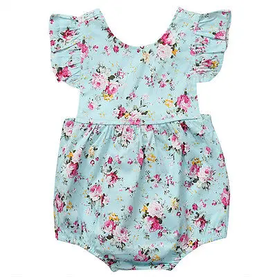 

Emmababy милый комплект детской одежды для маленьких девочек; комбинезон; одежда на возраст от 0 до 18 месяцев, младенцев, платье принцессы для девочек; Детские Цветочные Комбинезоны комбинезон, одна деталь, летний пляжный костюм