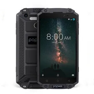 Black POPTEL P9000 Max 4 Гб 64 Гб IP68 водонепроницаемый ударопрочный 4G LTE FDD смартфон 5," FHD MT6750V Восьмиядерный 13 МП NFC OTG отпечаток пальца - Цвет: Black