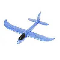 Blue 8 цветов светодиодный 36 см ручной бросок Летающий планер самолеты пенопластовый самолет модель EPP устойчив к прорыву самолет Вечерние игры Детская забавная игрушка - Color: Blue
