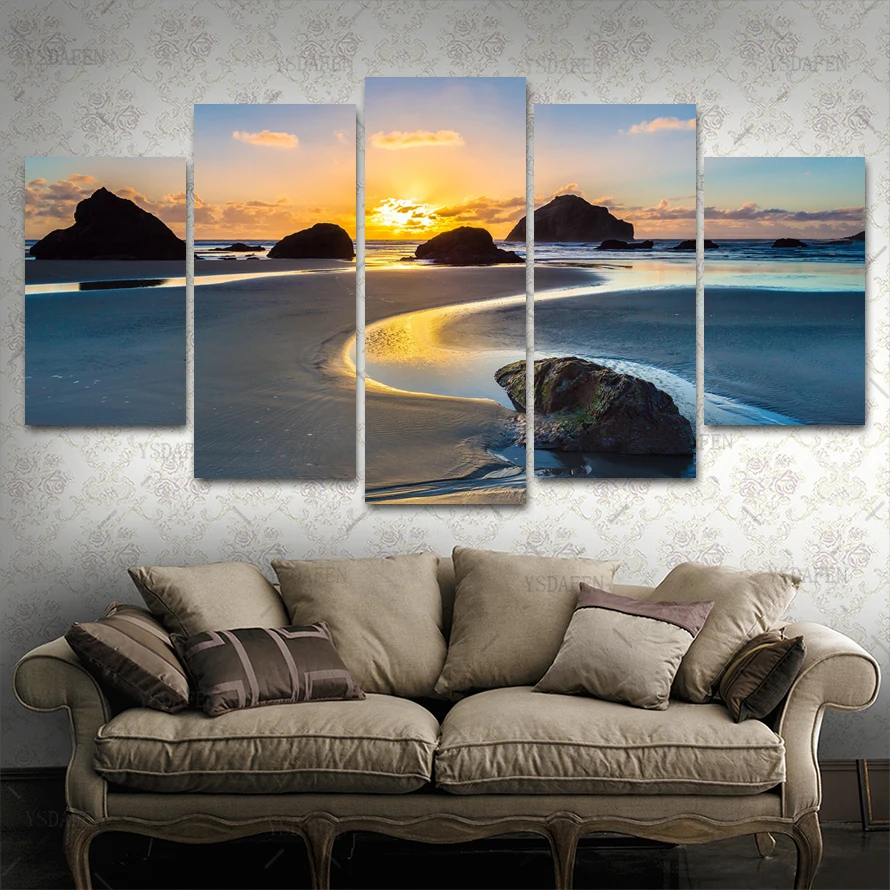 HD Печать olieverf модульная фотография Пейзаж Плакат добрый декор комнаты woondecorрация