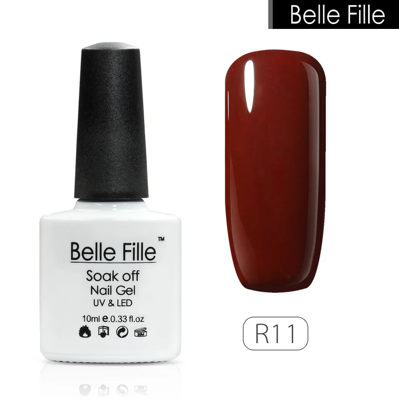 Belle Fille 2018 красный цвет светодио дный УФ светодиодная лампа гель лак для ногтей Soak
