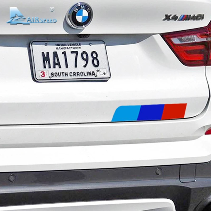 

Airspeed Car Stickers M Performance Auto Sticker Trunk Decal Accessories for BMW E46 F30 E90 E60 F20 F10 E36 E39 E87 E70 G30 E53
