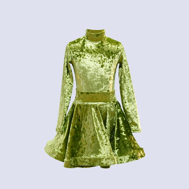 Детский костюм для латиноамериканских танцев с длинным рукавом|Латинский| |