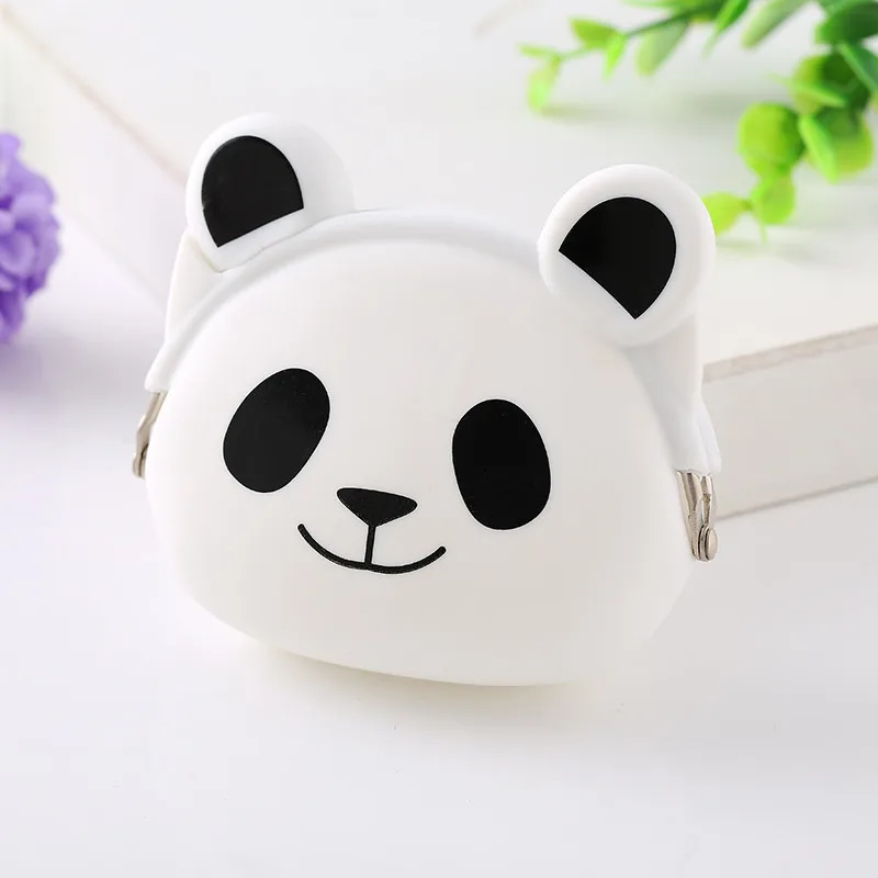 A Модный кошелек для монет, милый кошелек для детей, мини кошелек, мягкая женская сумка для монет, мультяшная силиконовая сумка клатч с застежкой, сумочка Monedas Mujer - Цвет: A