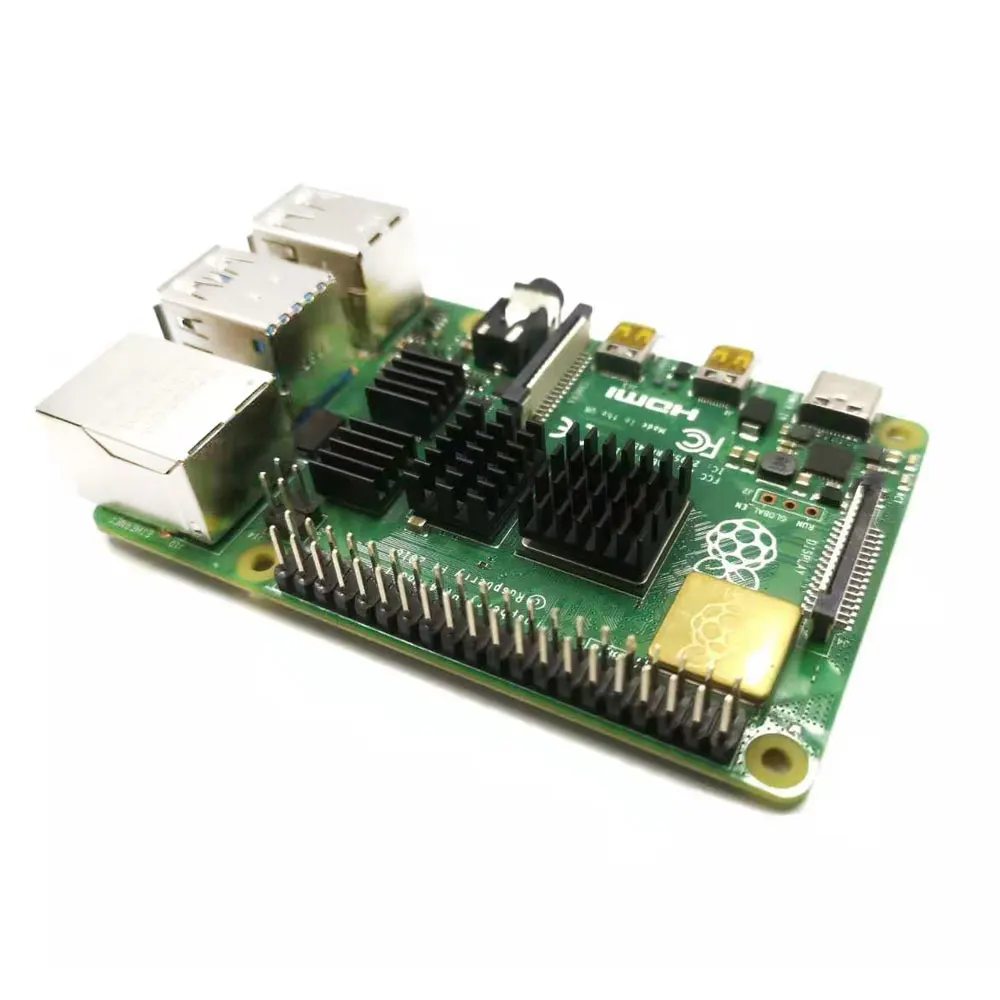 4 шт. для Raspberry Pi 4B алюминиевый радиатор кулер комплект для Raspberry Pi 4(золото