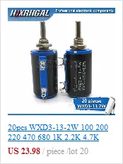 5 шт. WH148 B1K B2K B5K B10K B20K B50K B100K B250K B500K B1M 3pin 15 мм 1 K, 2K 5K 10K 20K 50K 100K 250K 500K 1 м hjxrhgal