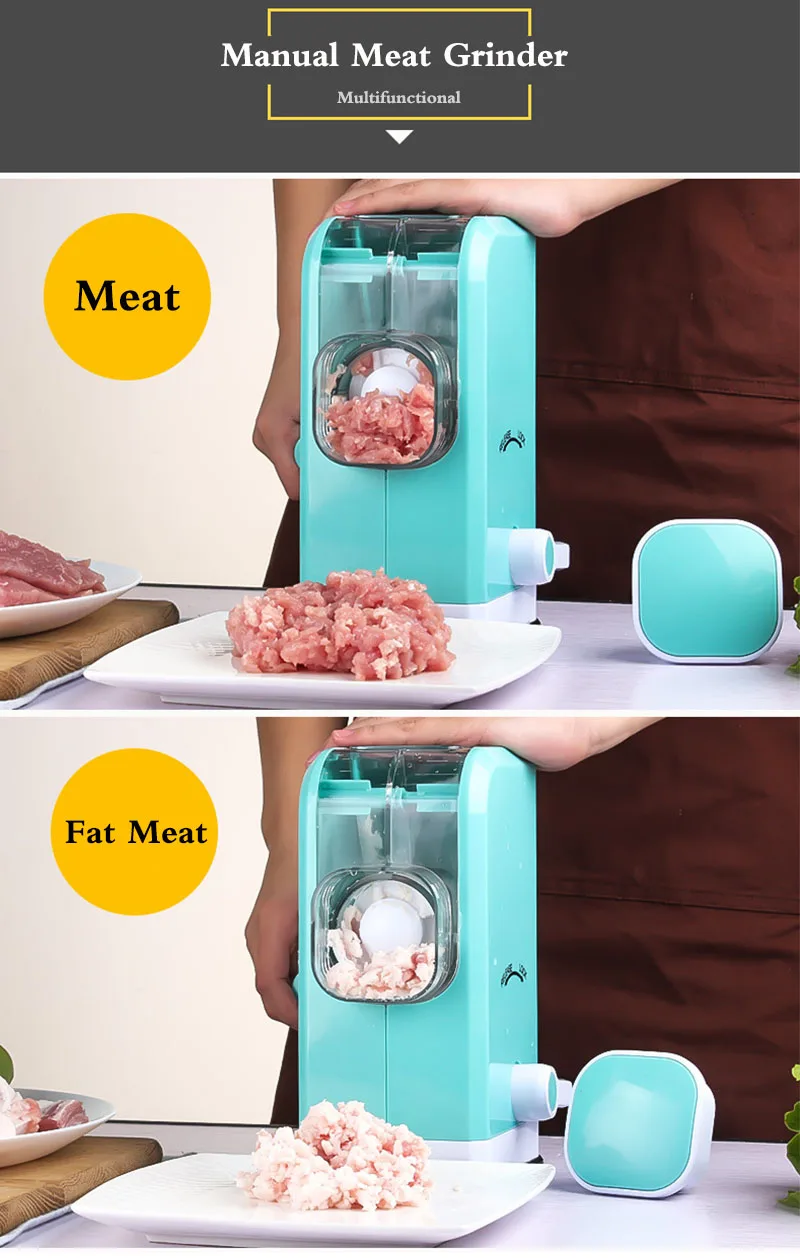 Многофункциональная мясорубка для мяса и овощей из нержавеющей стали и ABS, мясорубка для говядины, измельчитель овощей, практичные кухонные инструменты
