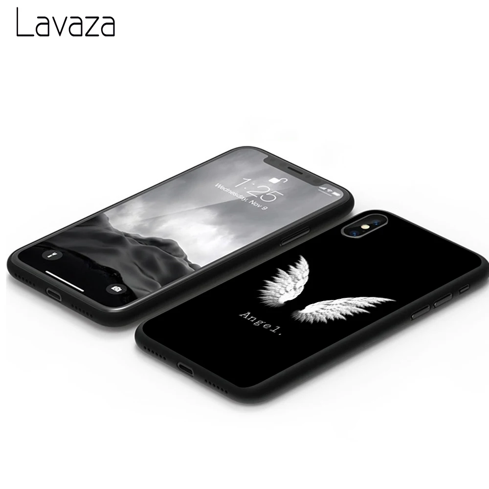 Мягкий силиконовый чехол Lavaza Angel Wings для Apple iPhone 6 6S 7 8 Plus 5 5S SE X XS 11 Pro MAX XR |