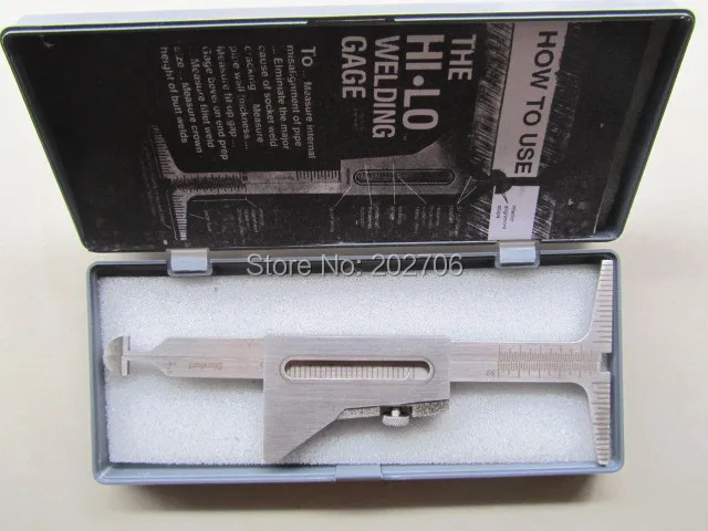 HI-LO сварочный трубный манометр 0 5 точность осмотр Gage метрический и стандартный