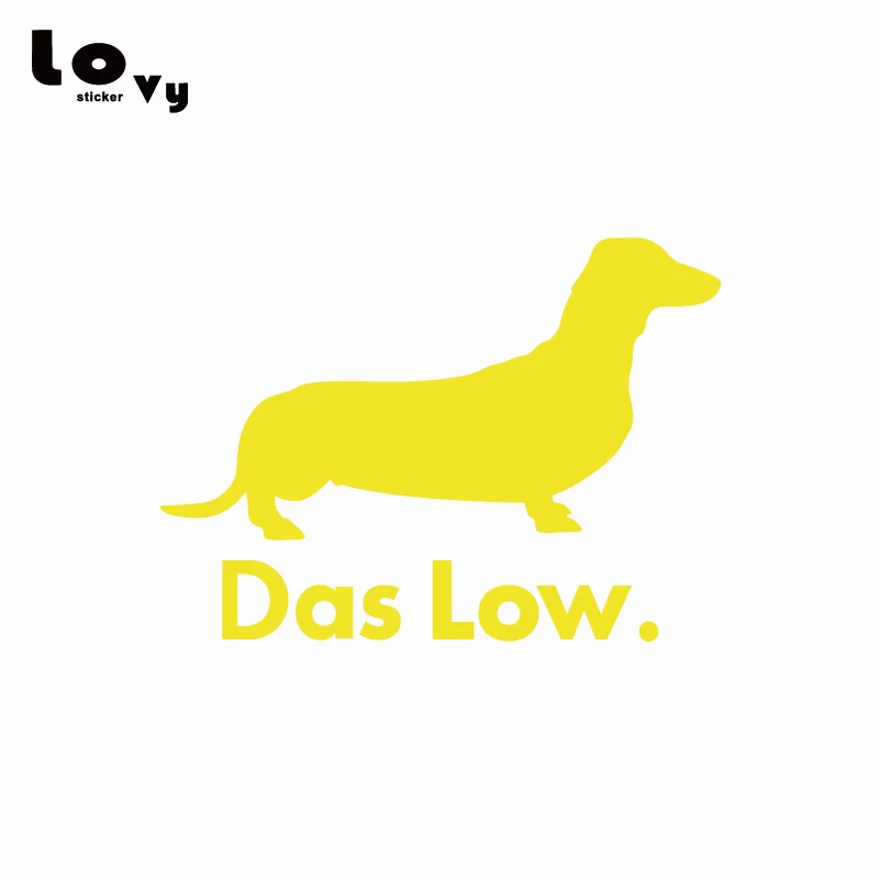 Das Low Dachshund Hound Dog виниловая забавная наклейка для автомобилей мультяшная на