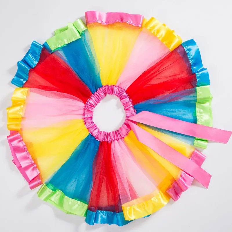 Прямая поставка юбка-пачка для маленьких девочек пышная детская балетная