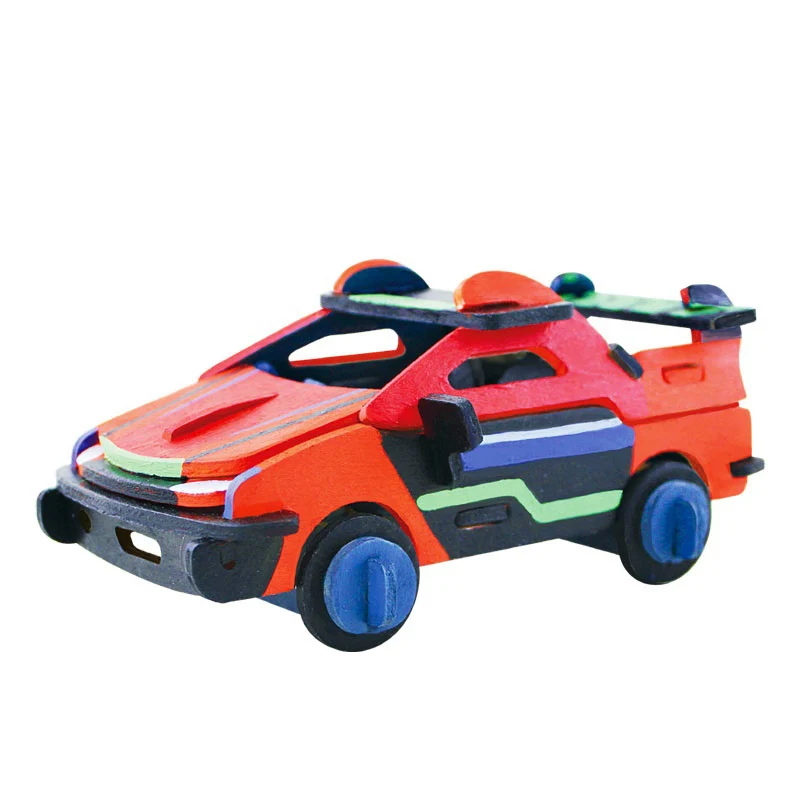 Robud сборки деревянная картина гоночный автомобиль Игрушечные машинки обучения