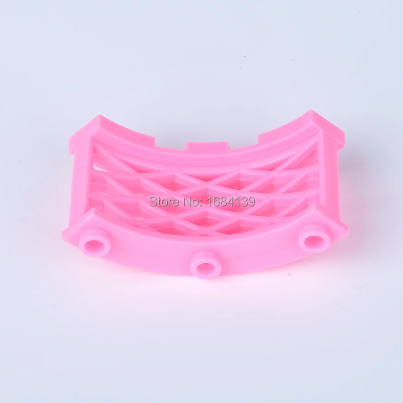 30pcs/Lot Corner bend Fence Knobs Garden DIY Block Brick Parts Assemble Particles Pink Castle City Restaurant Accessories | Игрушки и