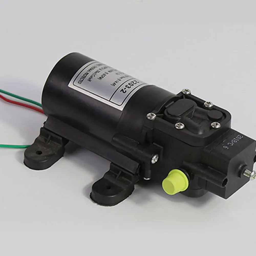 

6A 12V/24VDC 220VAC 70W 130PSI 6L/Min High Pressure Diaphragm Self Priming Mini Water Pump Automatic Switch