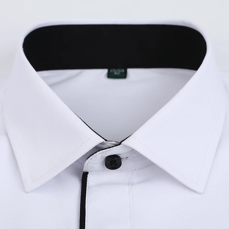 Желательно время белый Повседневное Смокинг Рубашка Для мужчин Slim Fit Мода Бизнес