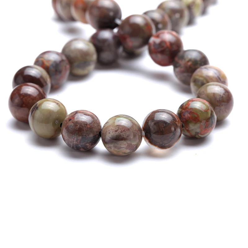 Бусины из натурального камня для изготовления ювелирных изделий Круглые бусины