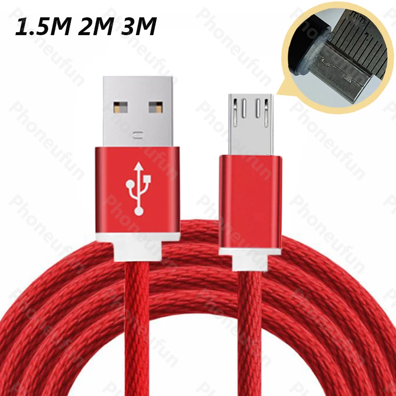 1 м/1 5 м/2/3 м 10 мм длинный кабель Micro USB для Blackview bv5000 Cubot Kingkong Oukitel K8000 K3 C12 pro м/2 м/3