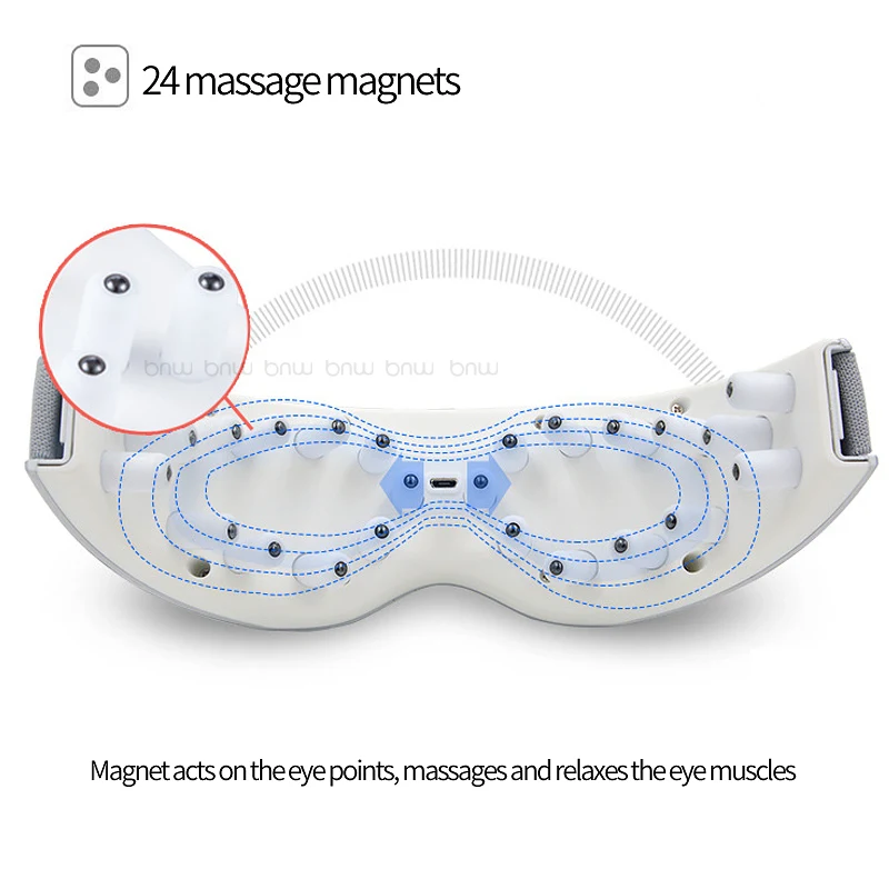 USB Перезаряжаемый умный Вибрационный массажер для глаз Машинка ухода за