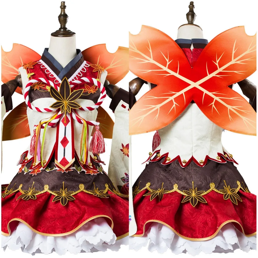 Кимоно для косплея LoveLive из кленовых листьев полный комплект Хэллоуина карнавала