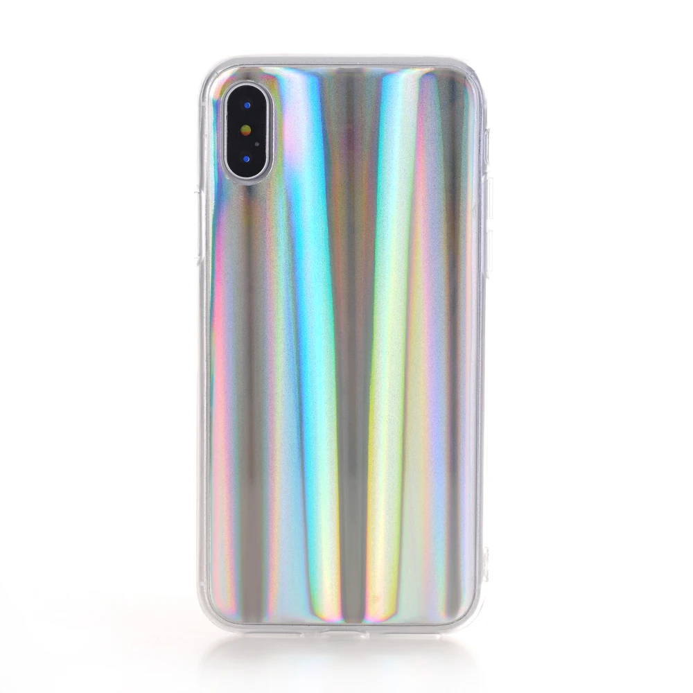Роскошные Радуга Блеск Телефон чехол для iPhone 6 S холодный лазер красочный яркий